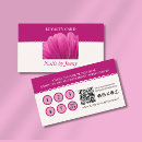 Search for nail technician loyalty cards Qr code