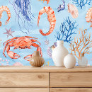 Search for coral reef art Peel and stick wallpaper