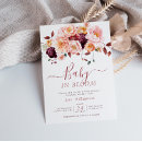 Search for fall floral baby shower invitations Autumn