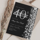 Search for glam 40th birthday invitations Forty