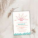 Search for beach baby shower invitations Here comes the son