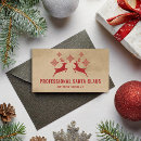 Search for santa claus business cards Santa for hire