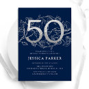 Search for navy blue and silver invitations Modern