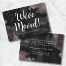 Search for change of address note cards We have moved