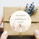 Search for peach bridal shower stickers Floral flowers