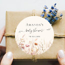 Search for bohemian style stickers Baby shower