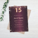 Search for fall quinceanera invitations Burgundy