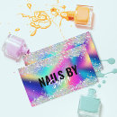 Search for nail technician business cards Girly