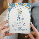 Search for blue daisy invitations Boho chic