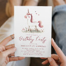 Search for unicorn fairy invitations Pink