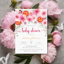 Search for citrus baby shower invitations Watercolor floral