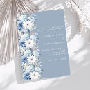 Search for dusty blue floral invitations Spring summer fall