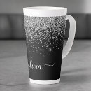 Search for black silver mugs Glitter