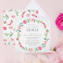 Search for fuchsia bridal shower invitations Flowers