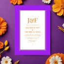 Search for purple and orange invitations Modern