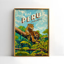 Search for peru vintage travel posters South america
