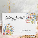 Search for wildflowers wedding guest books Calligraphy