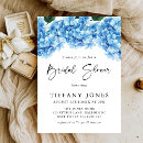 Search for blue hydrangea bridal shower invitations Minimalist