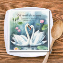 Search for white swans napkins Swan couple