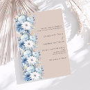 Search for dusty blue floral wedding invitations Spring summer fall