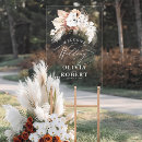 Search for white flowers welcome wedding signs Boho