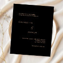 Search for formal black and gold invitations Simple