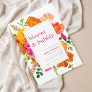 Search for bright floral bridal shower invitations Flowers