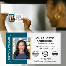 Search for teal and gold business cards Administrative professional