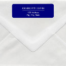 Search for blue wedding return address labels Simple minimalist