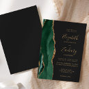 Search for dark green and gold wedding invitations Chic