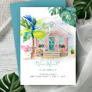 Search for beach moving announcement cards Tropical