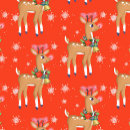 Search for vintage reindeer wrapping paper Cute