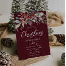 Search for burgundy christmas invitations Party