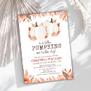 Search for twin pumpkin baby shower invitations Autumn fall