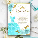 Search for aqua quinceanera invitations Quinceañera