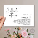 Search for modern white wedding invitations Black and white