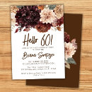 Search for brown 60th birthday invitations Modern