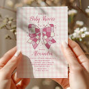 Search for bow baby shower invitations Whimsical