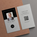Search for portrait business cards Qr code