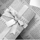 Search for christmas carol wrapping paper Black