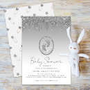 Search for silver glitter baby shower invitations Mother to be