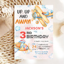 Search for pilot birthday invitations Up and away