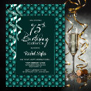 Search for 75th with diamonds birthday invitations Glam