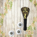 Search for black and gold golf head covers Best dad ever