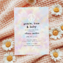 Search for tie dye baby shower invitations Rainbow