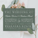 Search for dark wedding invitations Sage green