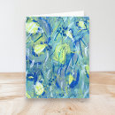 Search for abstract paintings note cards Blue