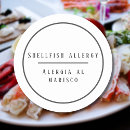 Search for shellfish allergy stickers Alert