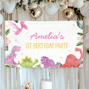 Search for colorful balloons posters Girl 1st birthday