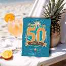 Search for beach 50th birthday invitations Sea